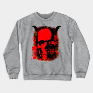 skull with horns Crewneck Sweatshirt